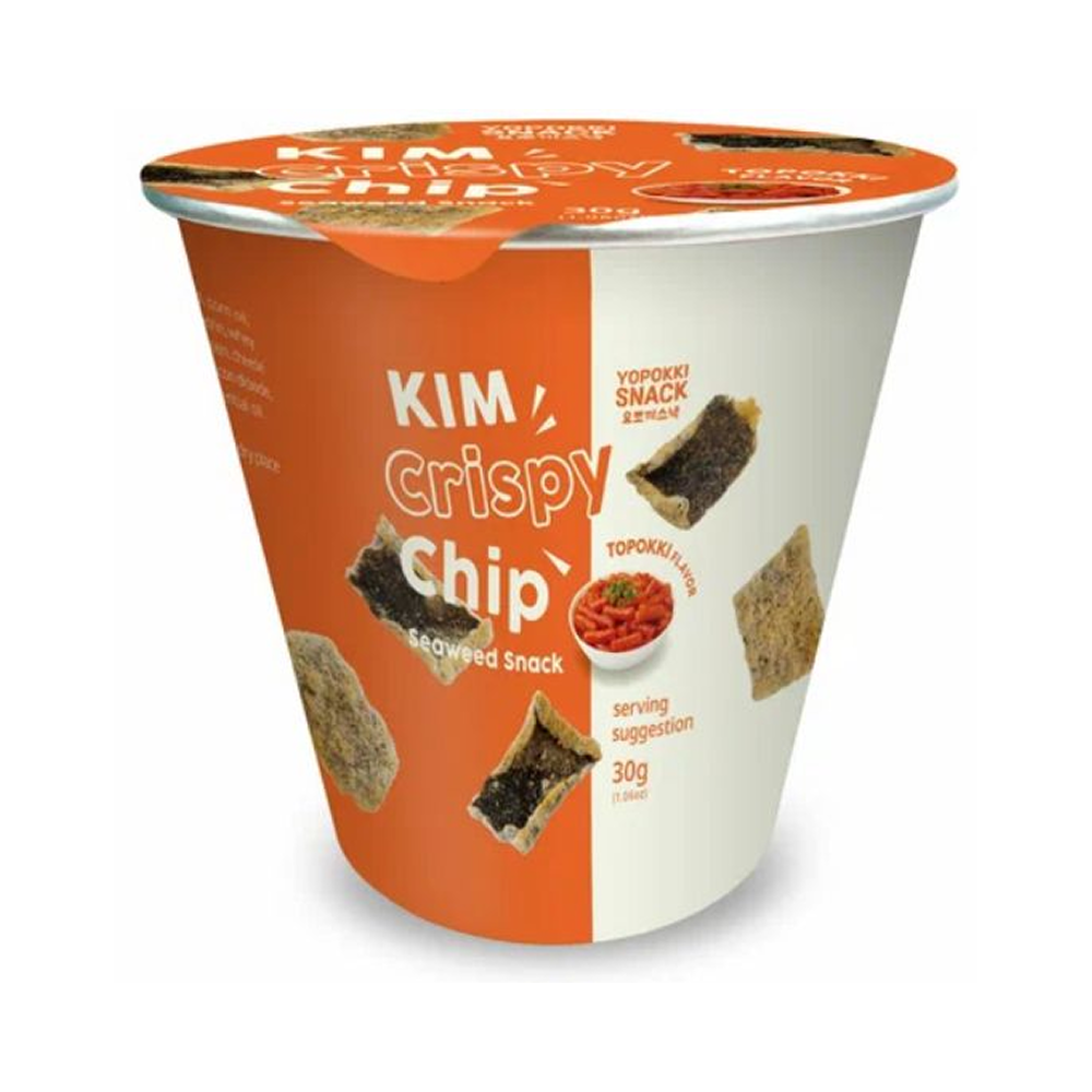 Чипсы "Yopokki" из морской капусты со вкусом токпокки, 30 гр. 