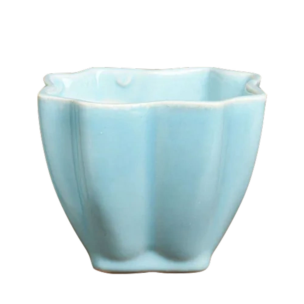 Кашпо "Лаванда", керамика, голубой
