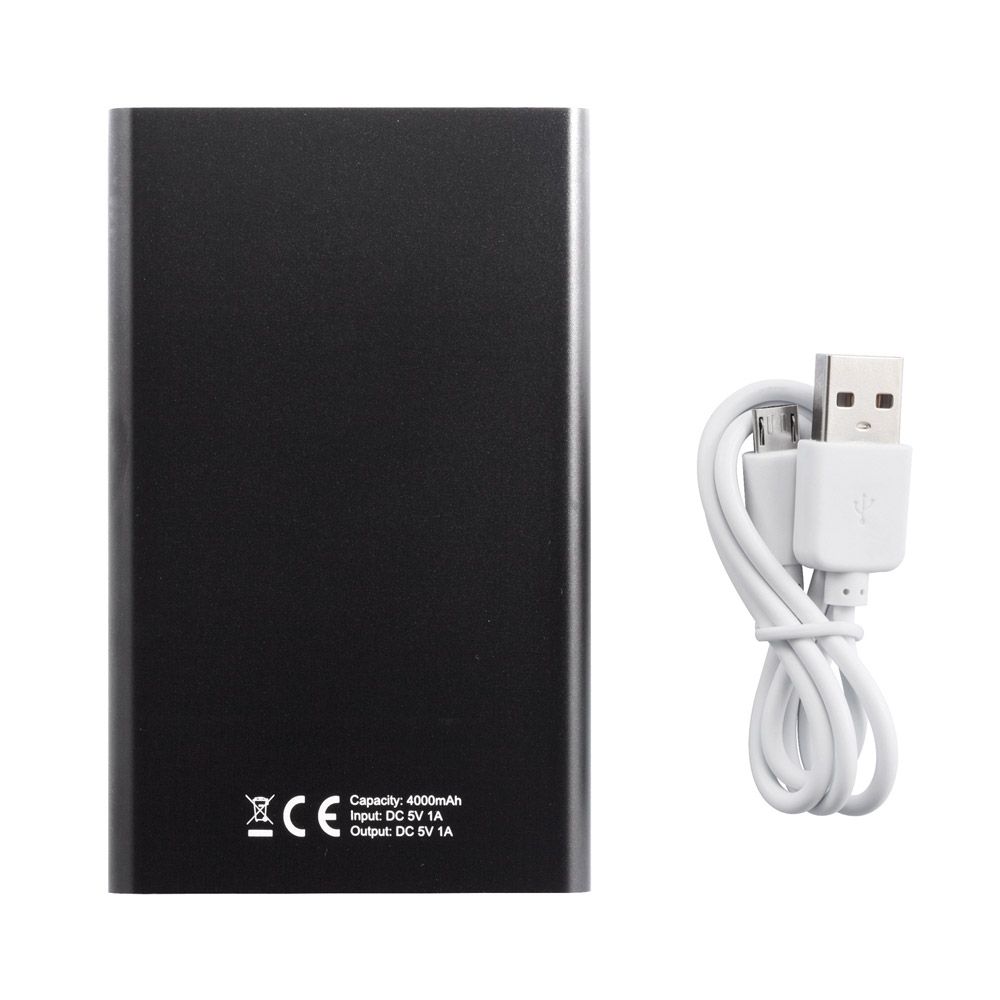 Зарядное устройство Power Bank "P324.951", 4000 мА·ч, черный, белый
