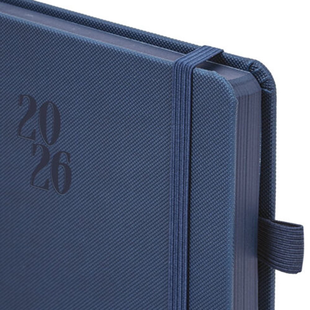 Ежедневник датированный "Plain" на 2026 год, А5, 336 страницы, синий - 4