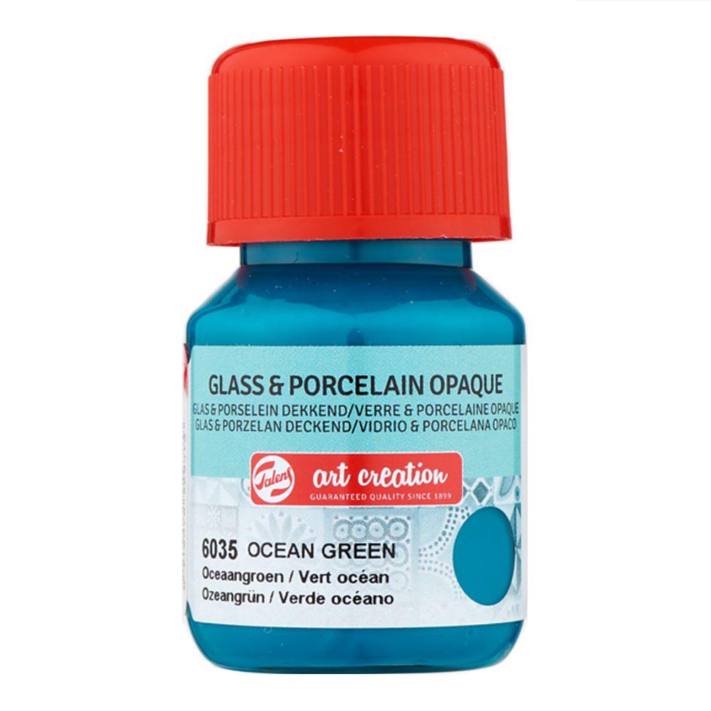 Краски декоративные "GLASS&PORCELAIN OPAQUE", 30 мл, 6035 морской