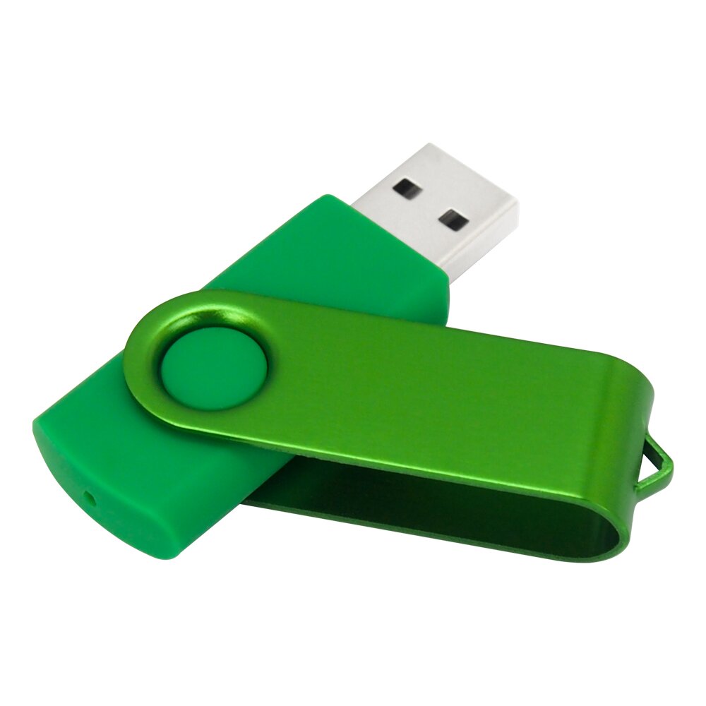 USB Flash накопитель 2.0 16 Gb VDF-008 СС, пластик, металл, зеленый