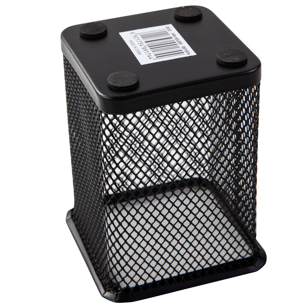 Карандашница "Deli", 80x80x90 мм, черный - 3