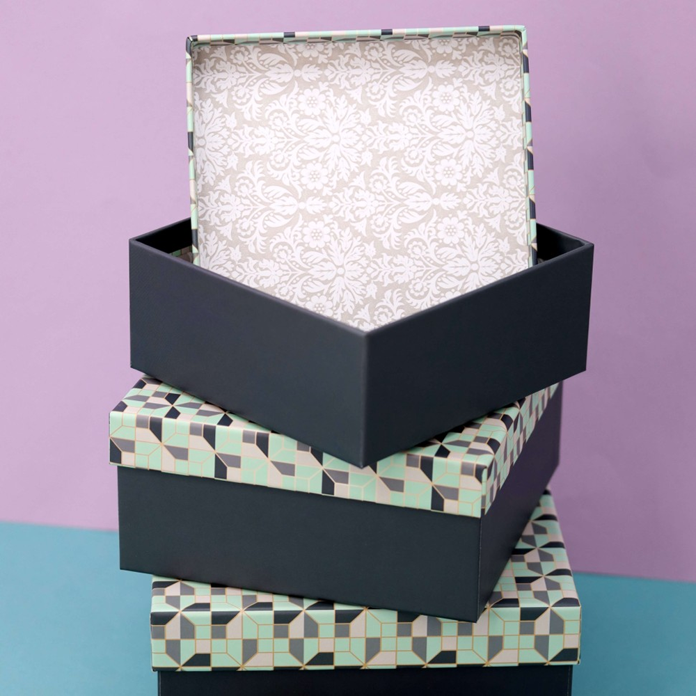 Коробка подарочная "Patterns 2", 19х19х9.5 см - 4