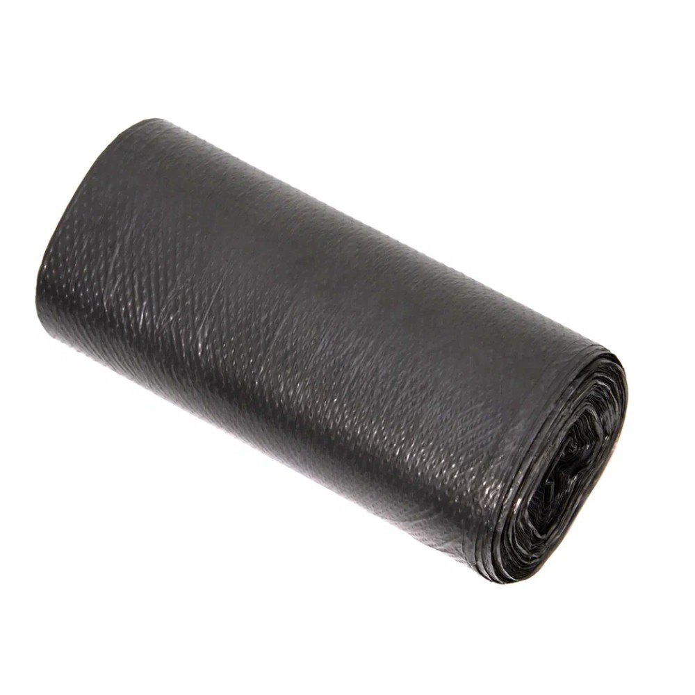 Мешки для мусора 60л, 12мкм, 60х70см, 50 шт/рулон, черный