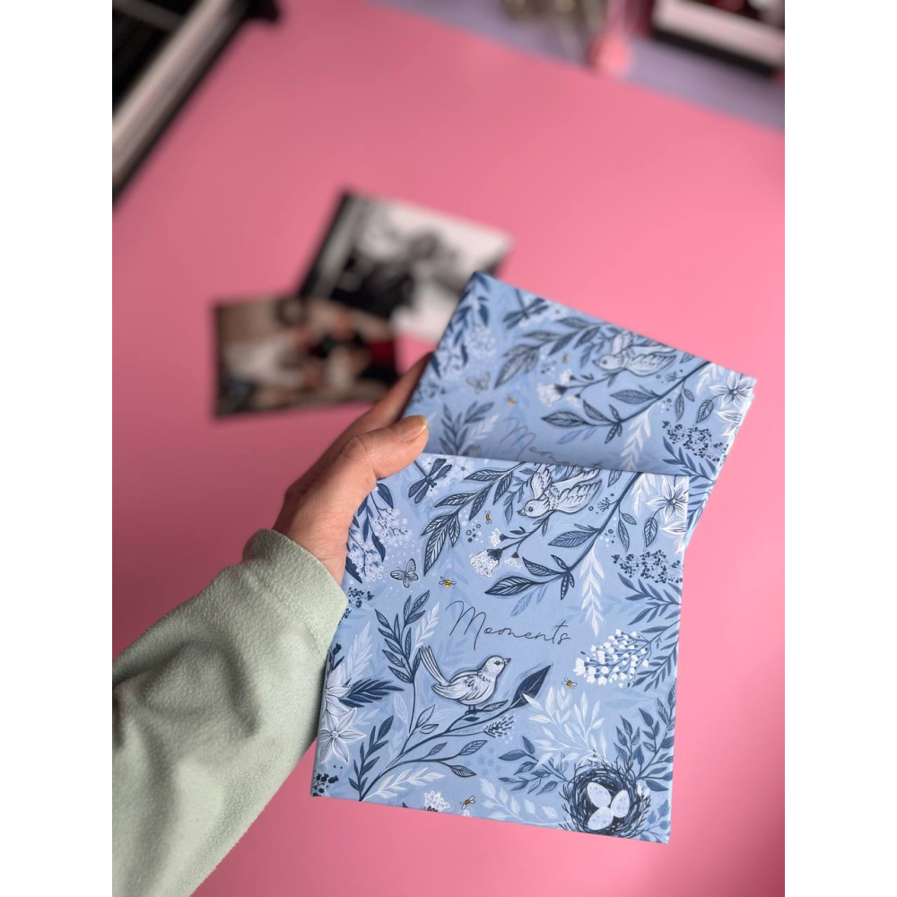 Альбом для фото "Птушки", голубой