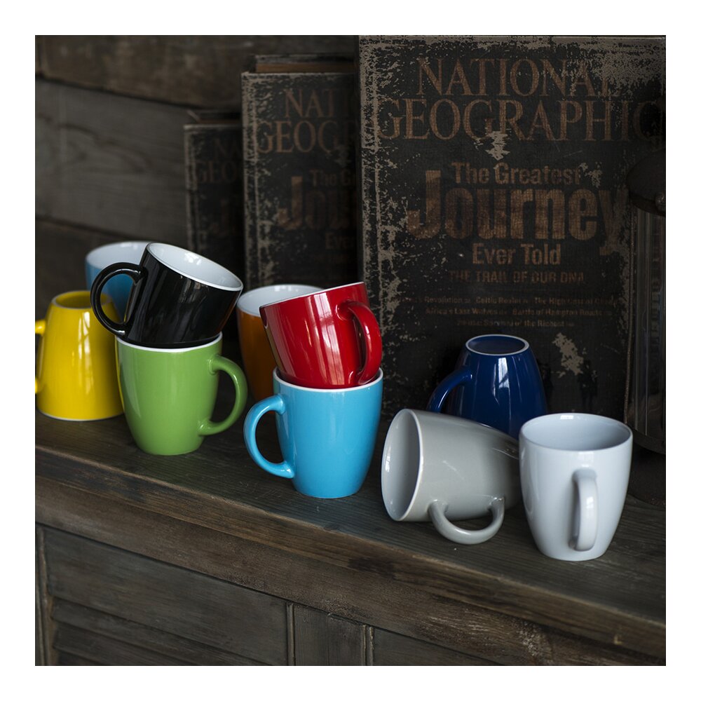 Кружка "Anna", керамика, 310 мл, зеленый