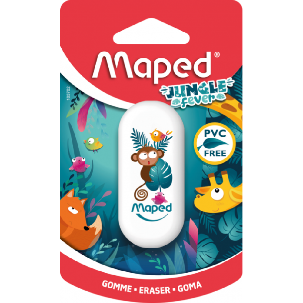 Ластик Maped "Jungle fever", 1 шт, белый - 4