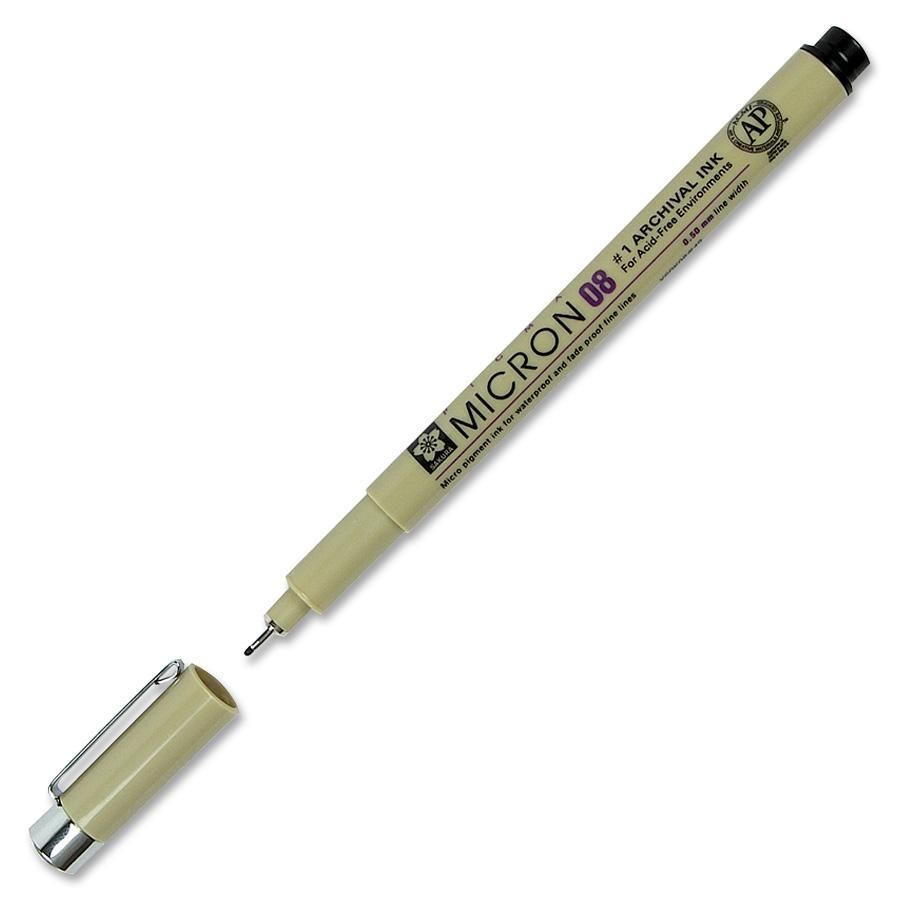 Ручка капиллярная "Pigma Micron", 0.5 мм, черный