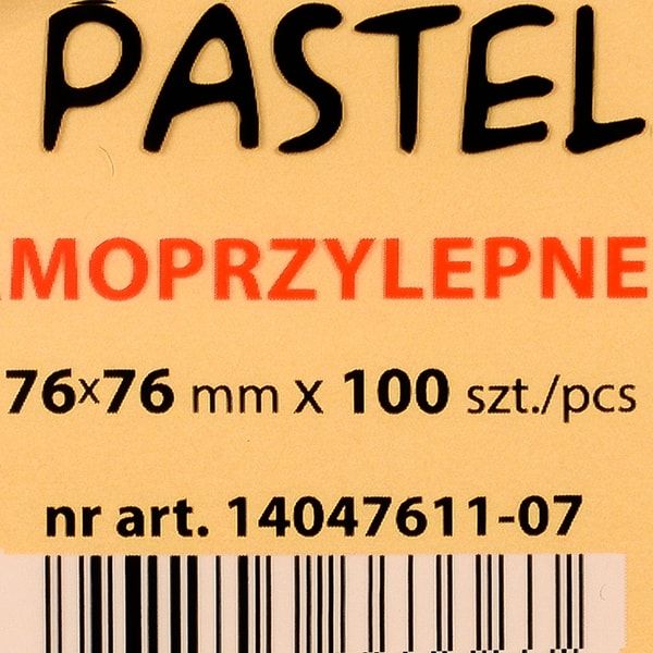 Бумага для заметок "Office Products", 76x76 мм, 100 листов, оранжевая пастель