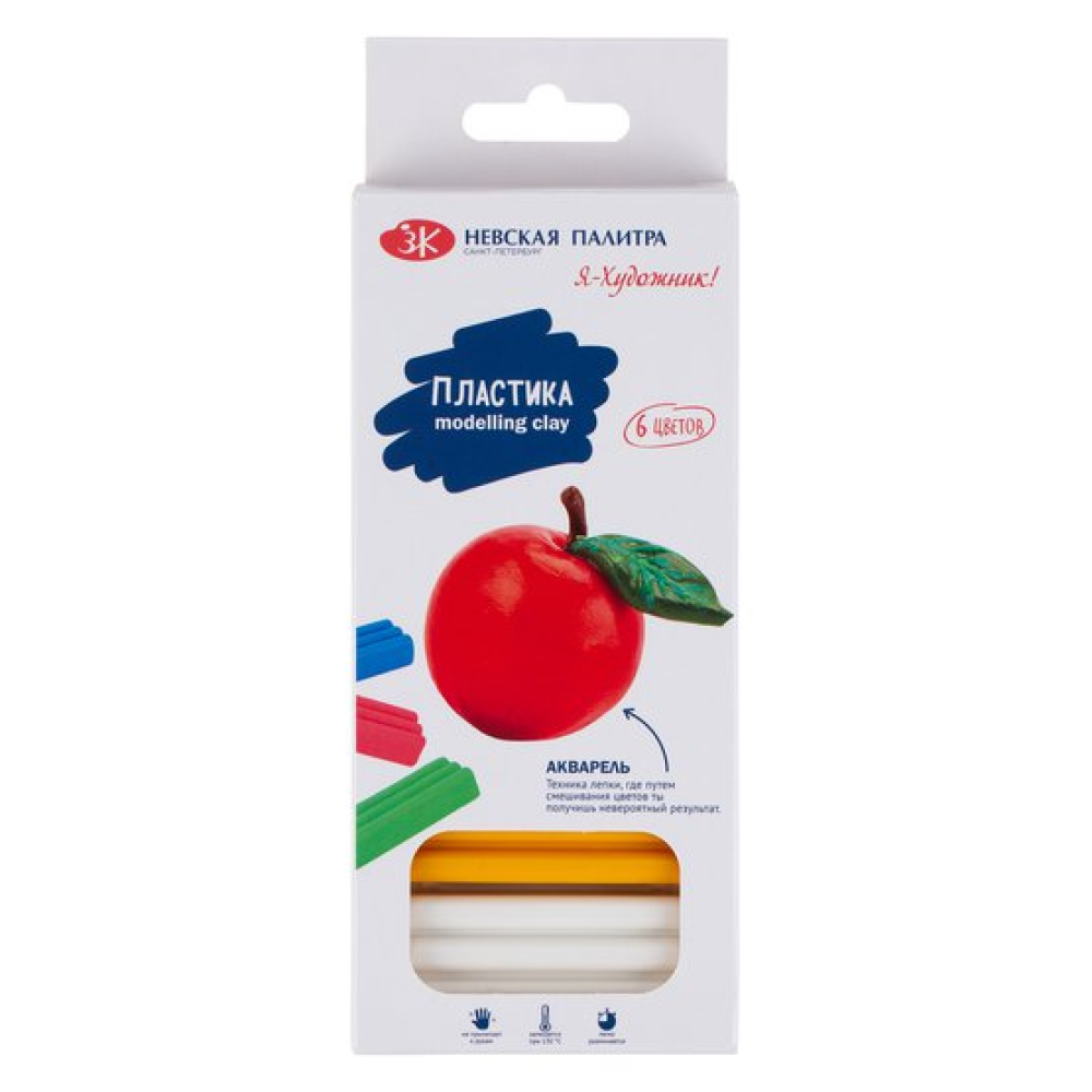 Пластика для моделирования "Я-Художник!", 6 шт.