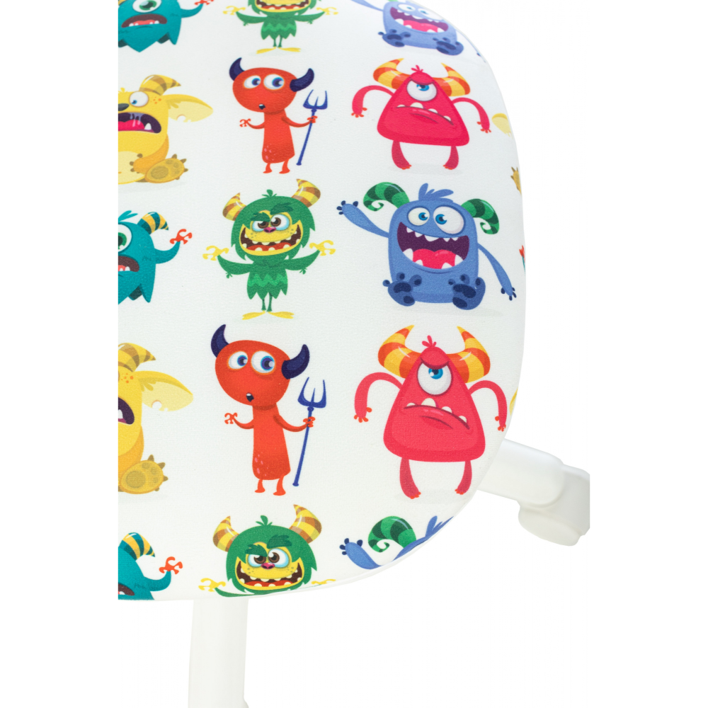 Кресло детское Бюрократ CH-W299, ткань, сетка, пластик, мультиколор монстры - 5