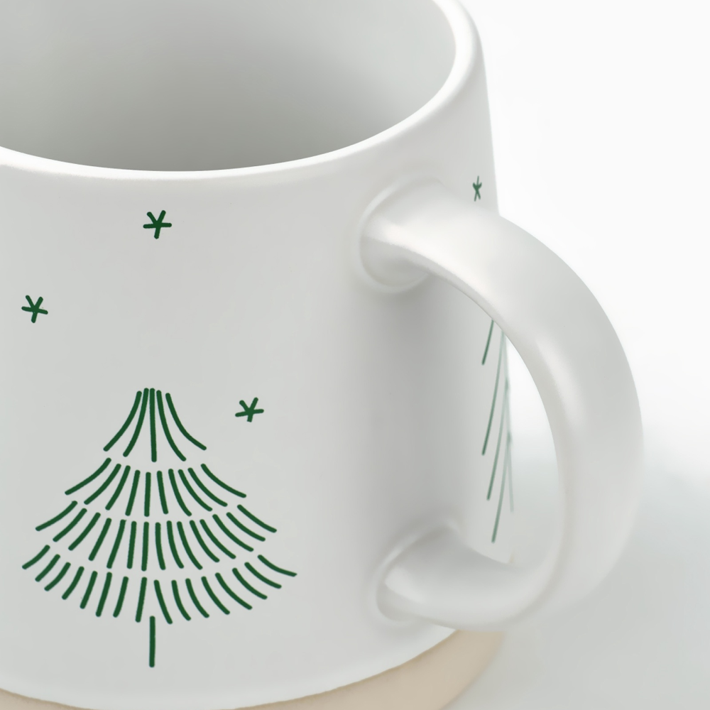 Кружка керамическая "Пусть случится чудо", 360 мл, белый - 4