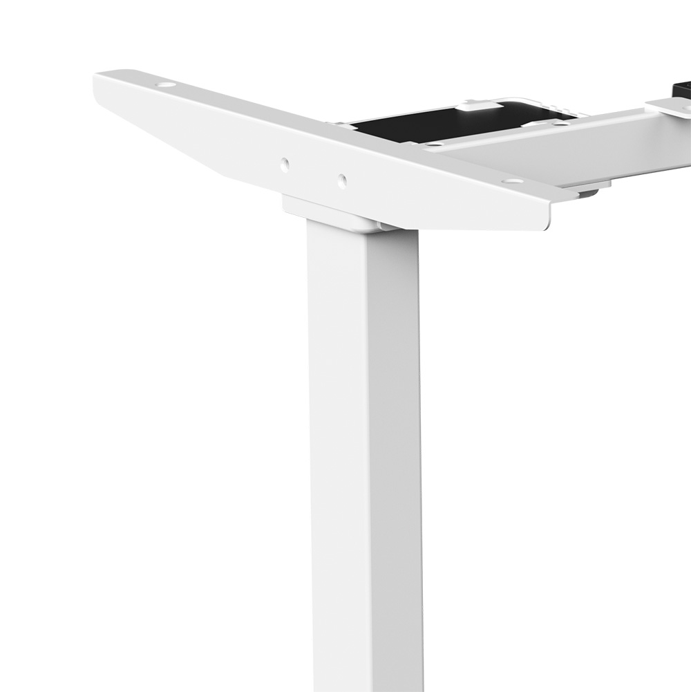 Стол с электроприводом WellDesk Prime 1300x675х18 белый/дуб хантон темный (9191462+9178197) - 8