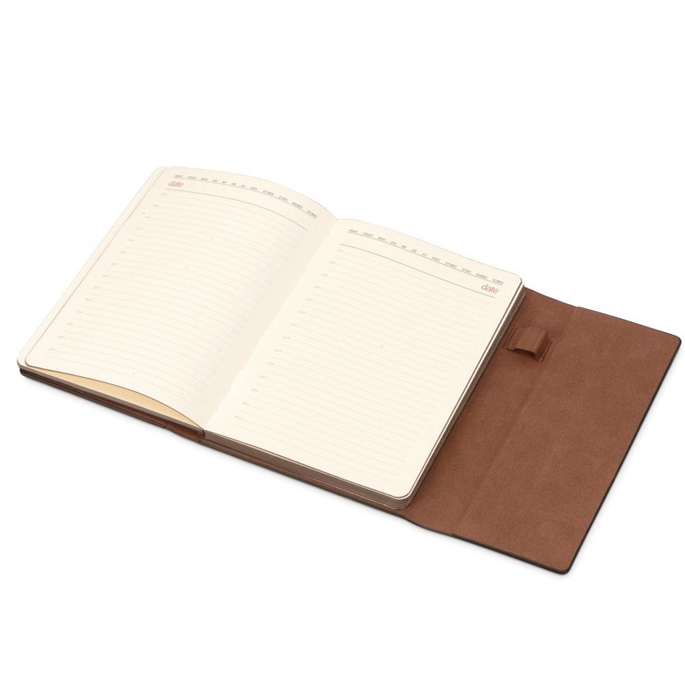 Ежедневник недатированный "Waltz", А5, 272 страницы, бордовый - 4