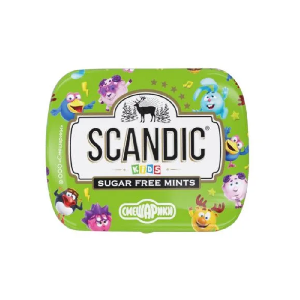Конфеты "Scandic", 14 г, без сахара, яблоко