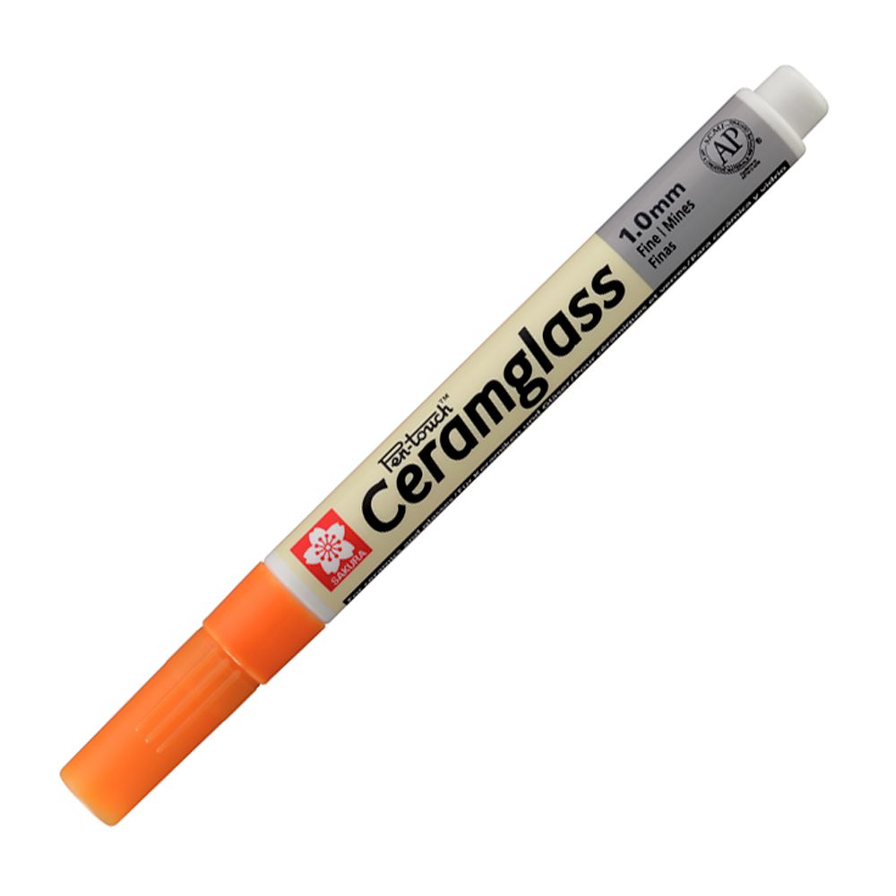 Маркер для стекла и керамики "Pen-Touch CeramGlass" Fine, 1 мм, оранжевый