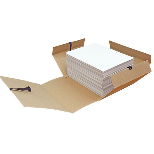 Папка для бумаг с завязками, 150 мм, 4 завязки, крафт - 3