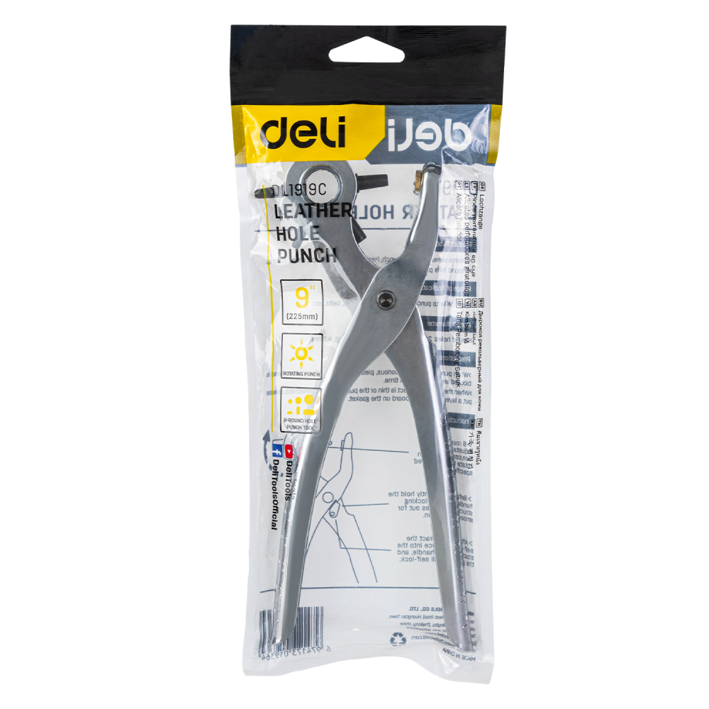 Пробойник Deli YS EDL1919C, 215 мм, 2-4,5 мм, металлический - 6