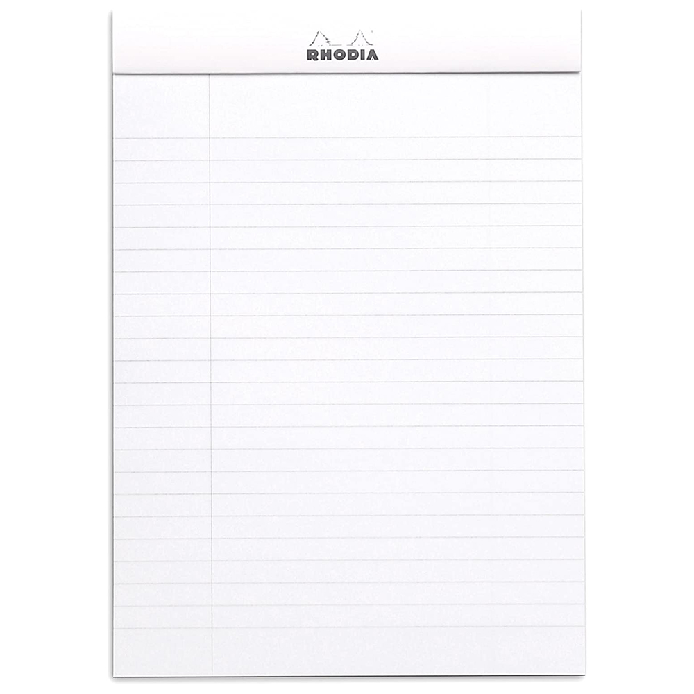 Блокнот "Rhodia", А5, 80 листов, линейка, белый