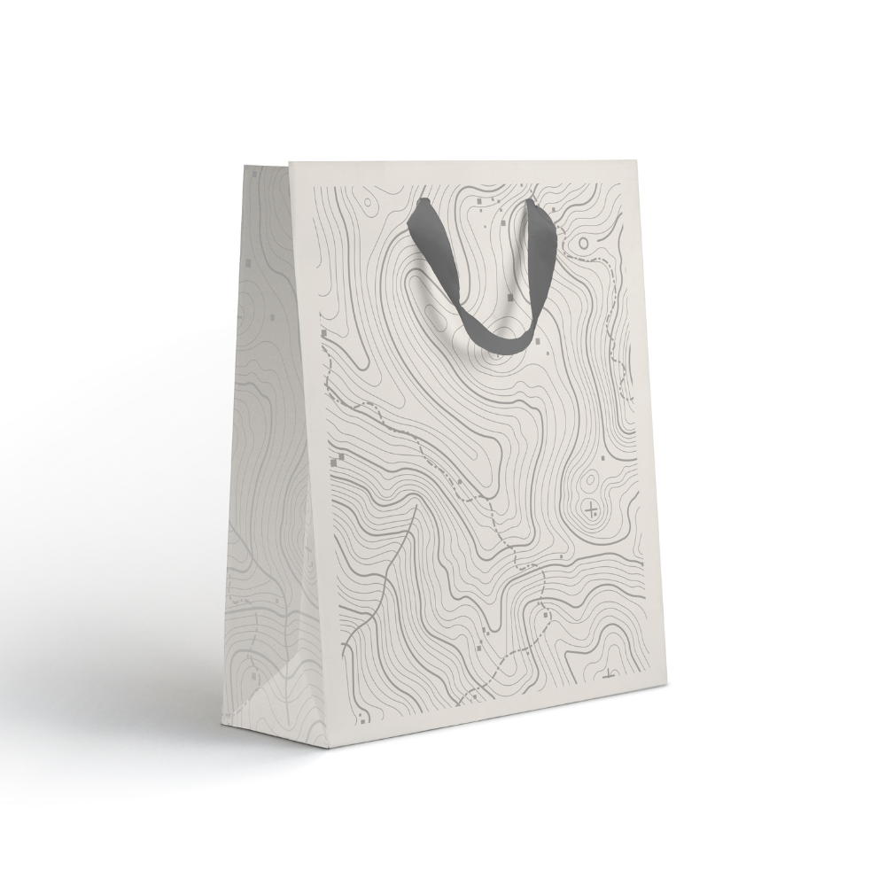 Пакет бумажный подарочный "Country M", 18х22.7х10 см, ассорти