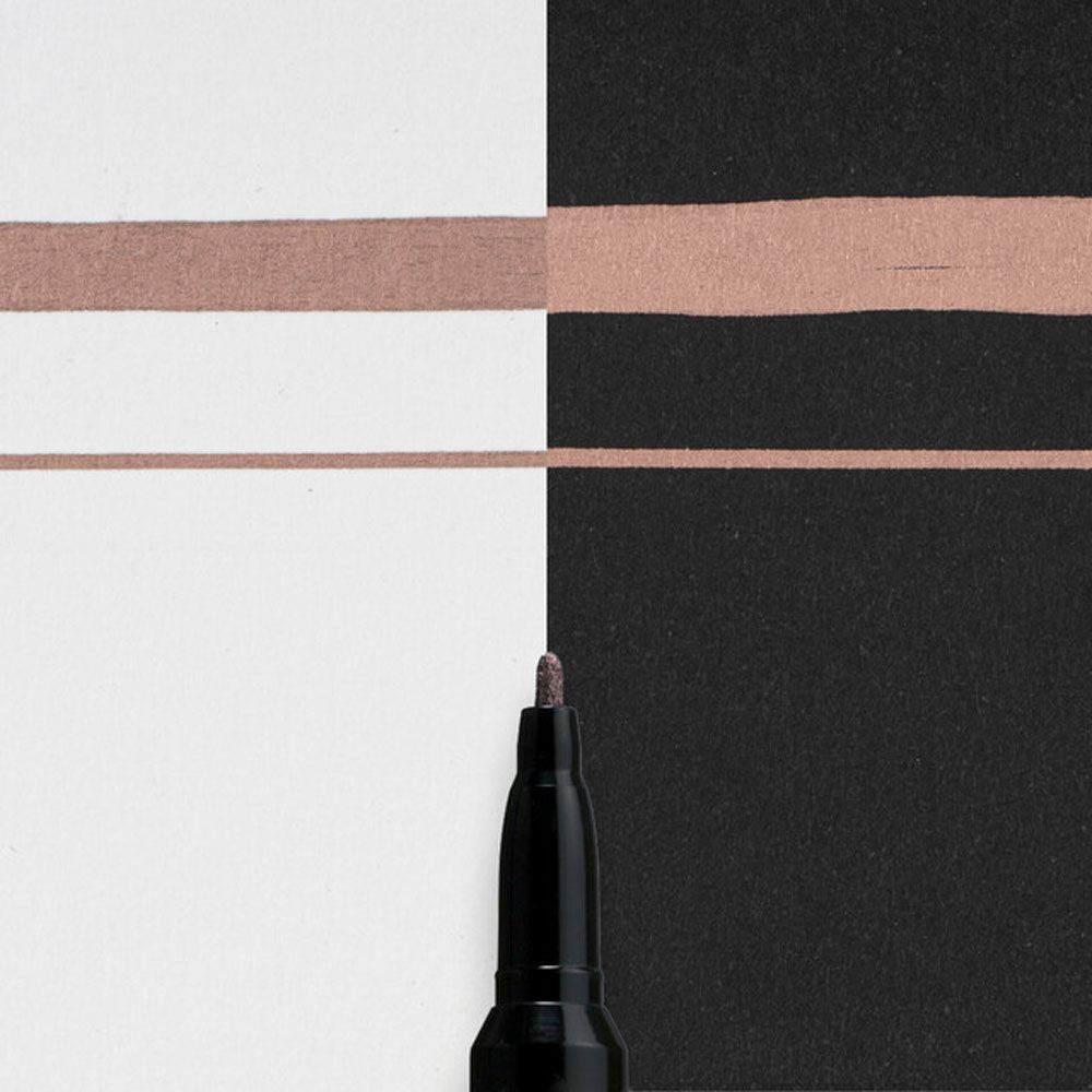 Маркер перманентный "Pen-Touch", F, медный
