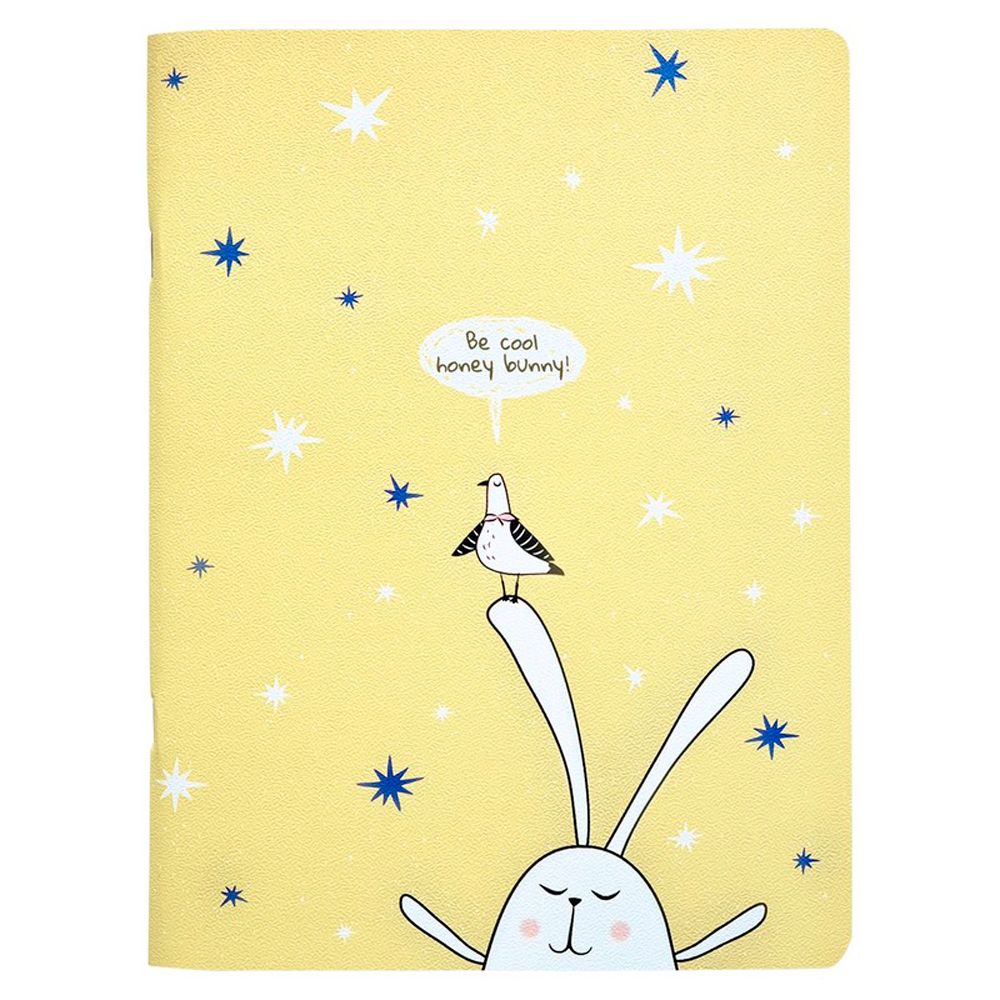 Тетрадь "Bunny желтый", А4, 40 листов, клетка, желтый
