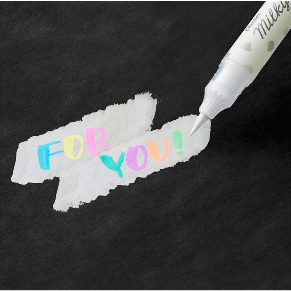 Маркер-кисть "Milky Brush", желтый пастельный - 6