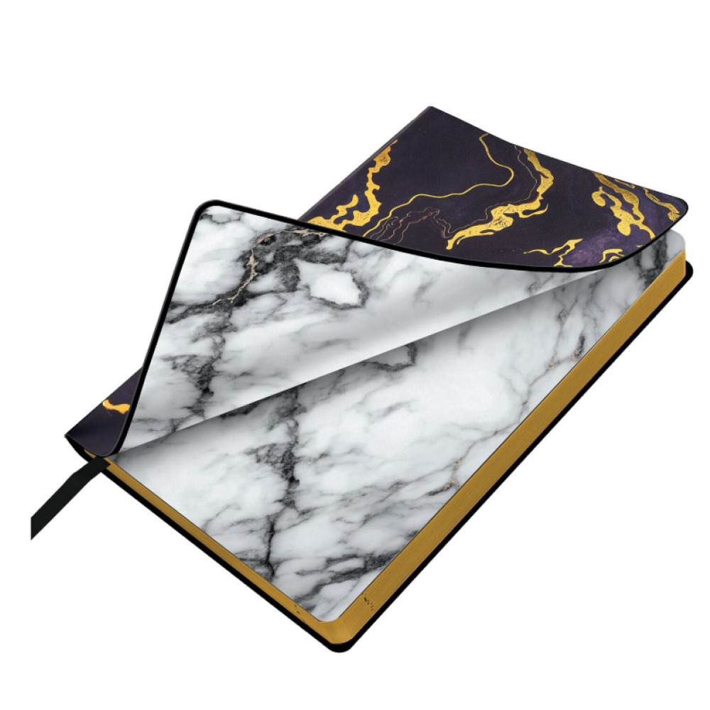 Ежедневник датированный "Vista. Black marble", А5, 336 страниц, фиолетовый, 2026