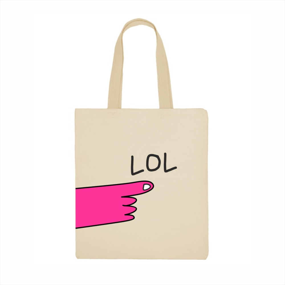 Сумка для покупок "LOL", натуральный 