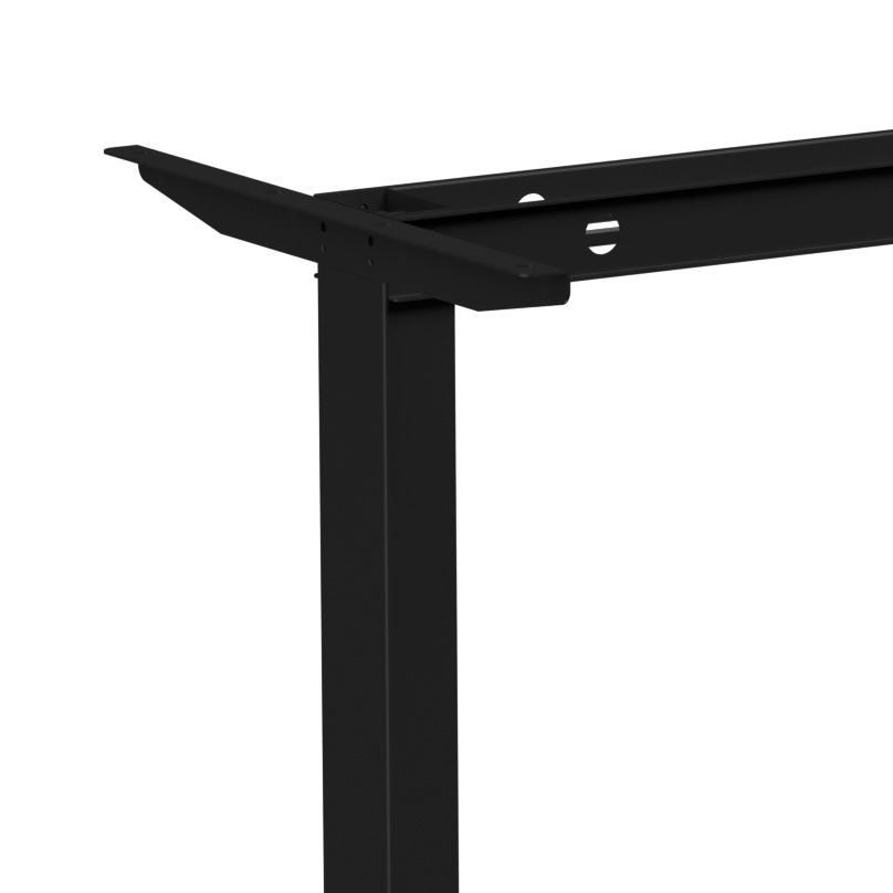 Стол с электроприводом WellDesk Basic 1300x675х18 черный/акация лэйкленд (9191456+9072453) - 4