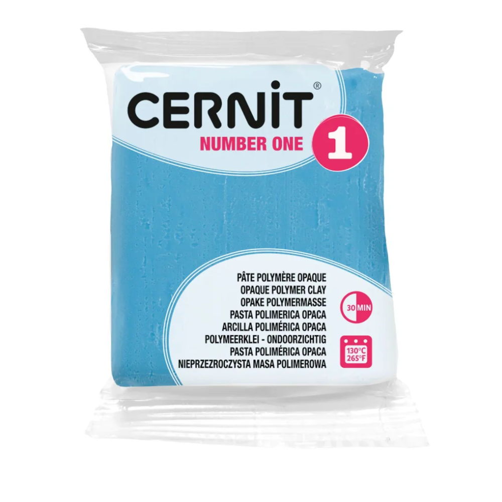 Полимерная глина "Cernit № 1 (Number One)", 56 г, 230 ярко-голубой
