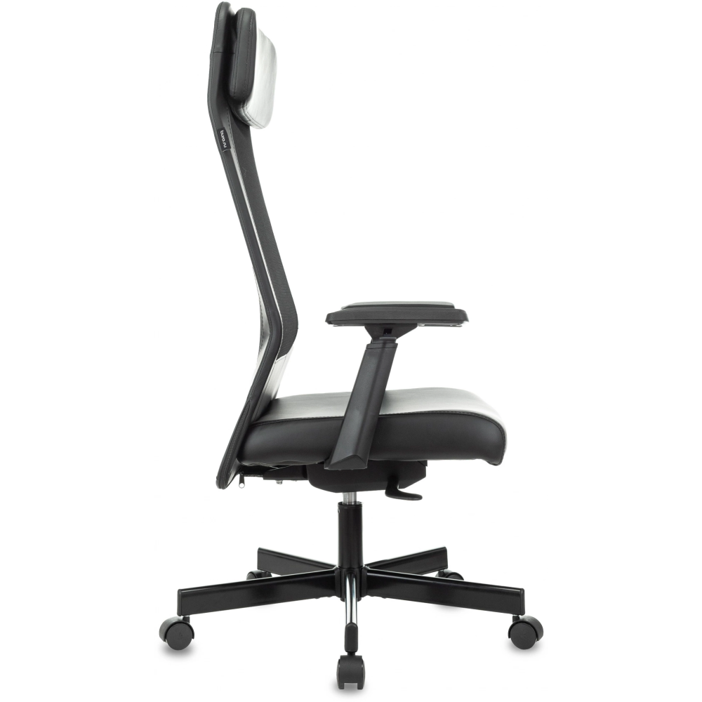 Кресло для руководителя Бюрократ T-995, экокожа/сетка, металл, черный - 3