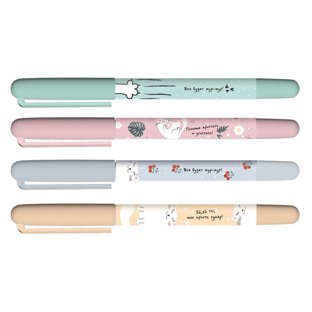 Ручка шариковая "Mur-Mur", 0.7 мм, пластик, ассорти, стерж. синий