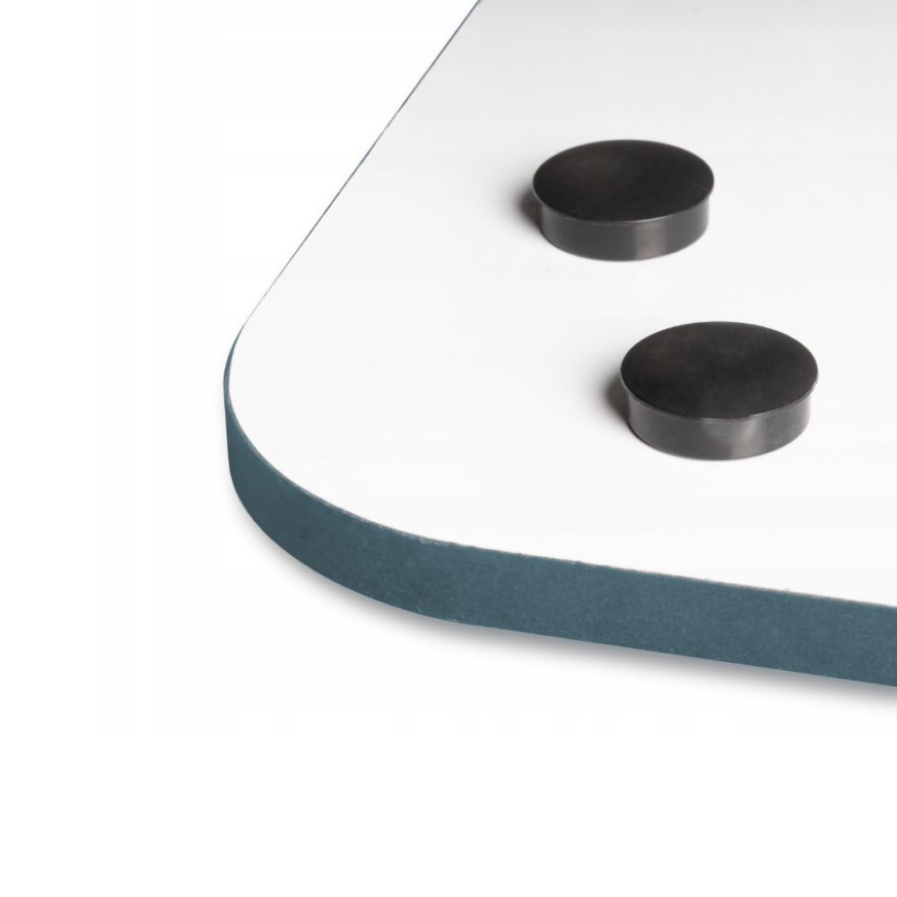 Доска полимерная "QBoard Frameless" без рамки, 120х180 см , синий профиль