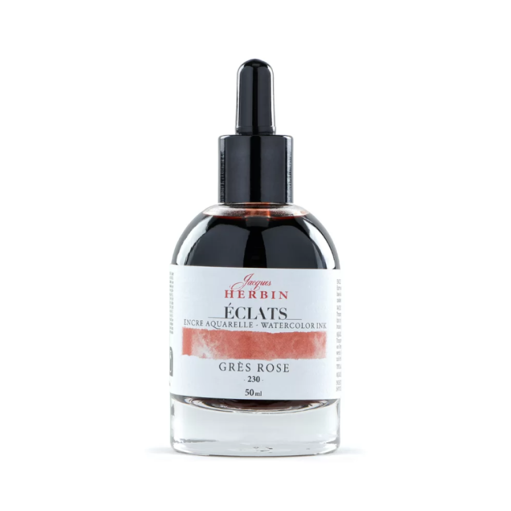 Чернила акварельные "Herbin. Eclats", песочный розовый, 50 мл.