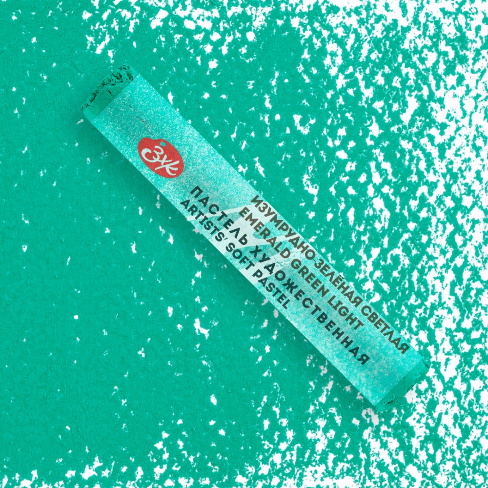 Пастель сухая "Мастер-класс", 756 изумрудно-зеленая светлая