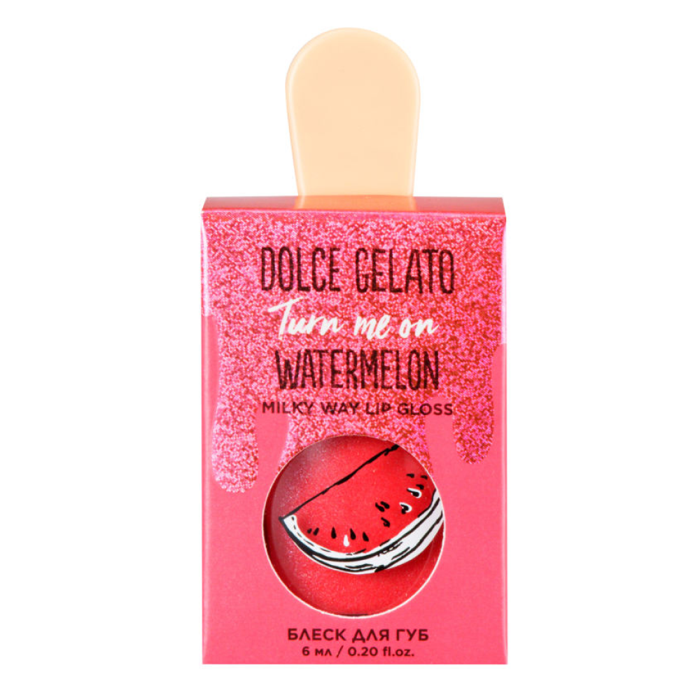 Блеск для губ DOLCE MILK GELATO "О этот безумный арбуз", 6 мл