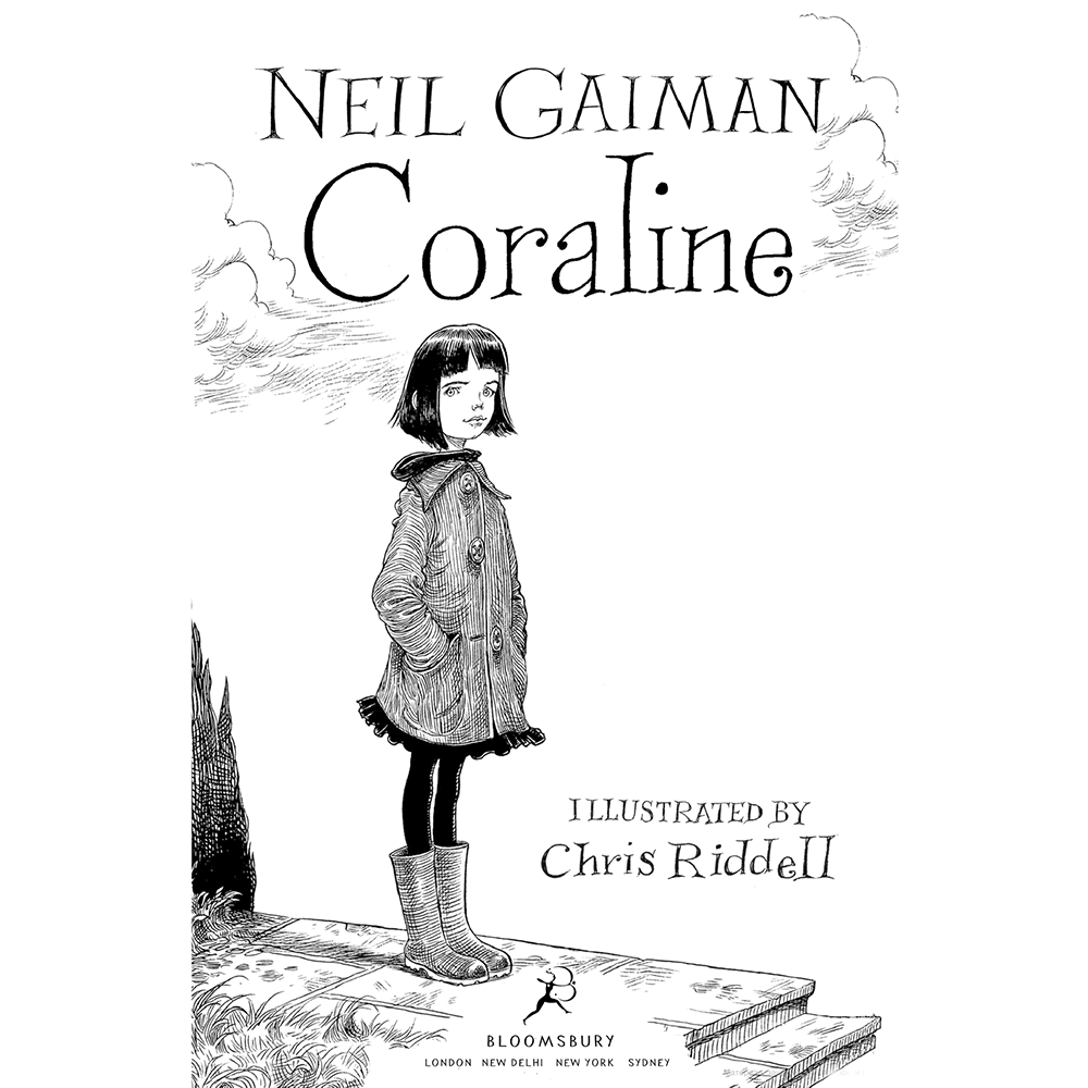 Книга на английском языке "Coraline", Neil Gaiman, Chris Riddell