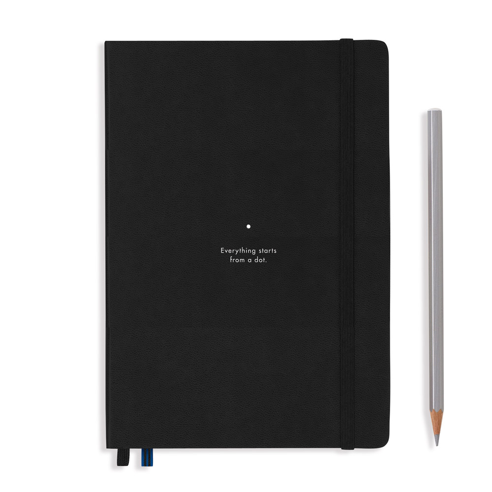 Блокнот "Leuchtturm1917. Bauhaus Edition", А5, 125 листов, точка, черный