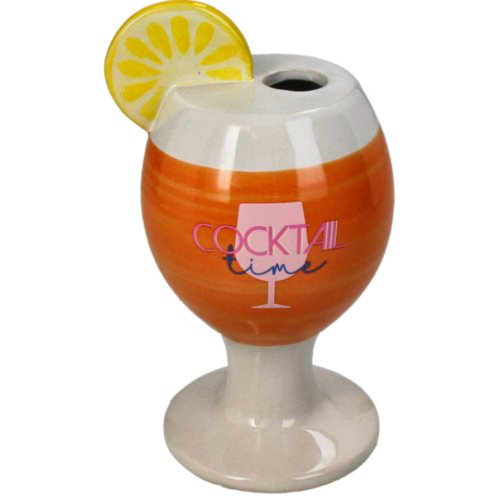 Ваза "Cocktail Fine", фарфор, оранжевый
