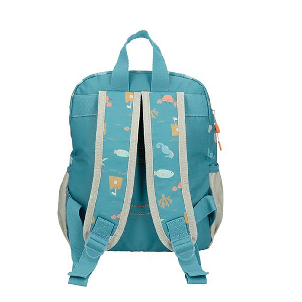 Рюкзак детский "Mr. Crab", 28 см, полиэстер, синий, серый - 3