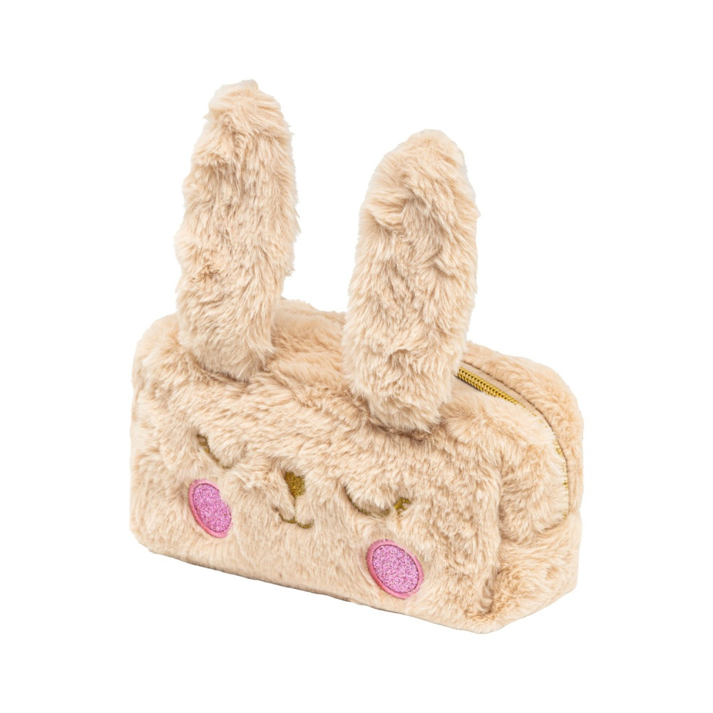 Пенал "Fluffy Bunny", 1 отделение, бежевый