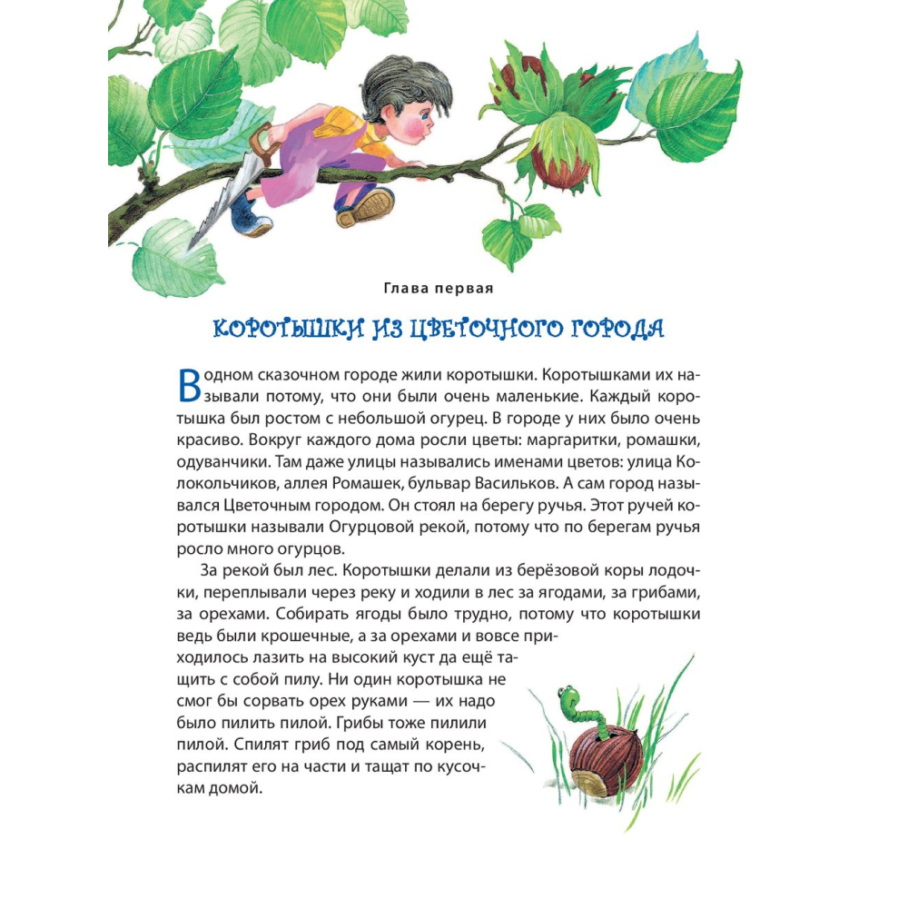 Книга "Приключения Незнайки и его друзей (ил. О. Зобниной)", Носов Н.