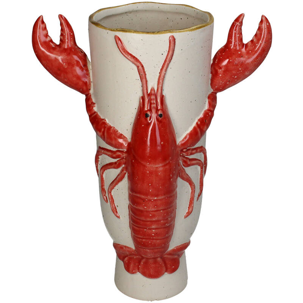 Ваза керамическая "Lobster", 22х16х32 см, красный