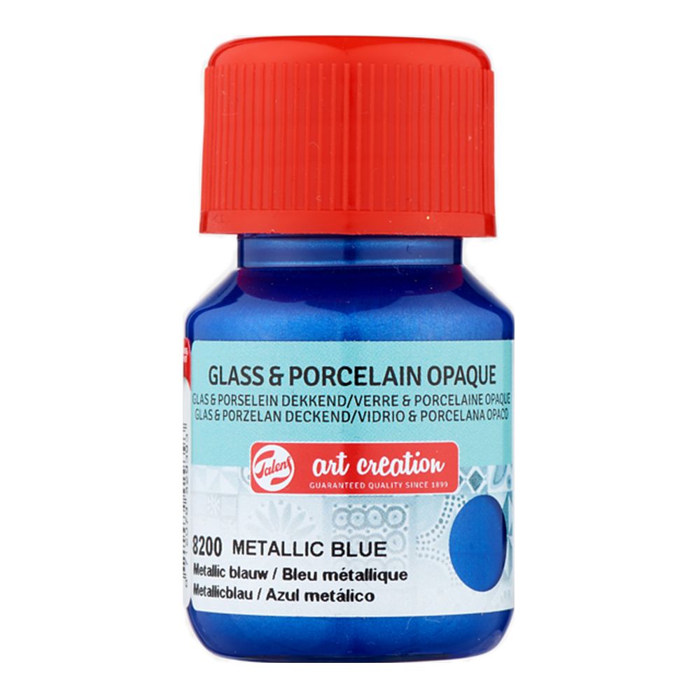 Краски декоративные "GLASS&PORCELAIN OPAQUE", 30 мл, 8200 синий металлик