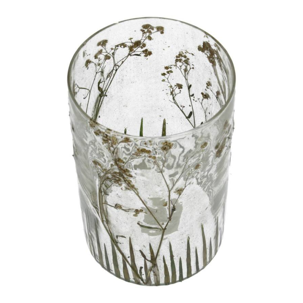 Подсвечник "Dried Flowers", стекло, золотой, прозрачный - 3