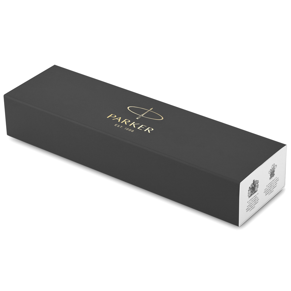 Ручка-роллер "Parker IM Essential Brushed Metal CT", 0.5 мм, черный, серебристый, стерж. черный - 5