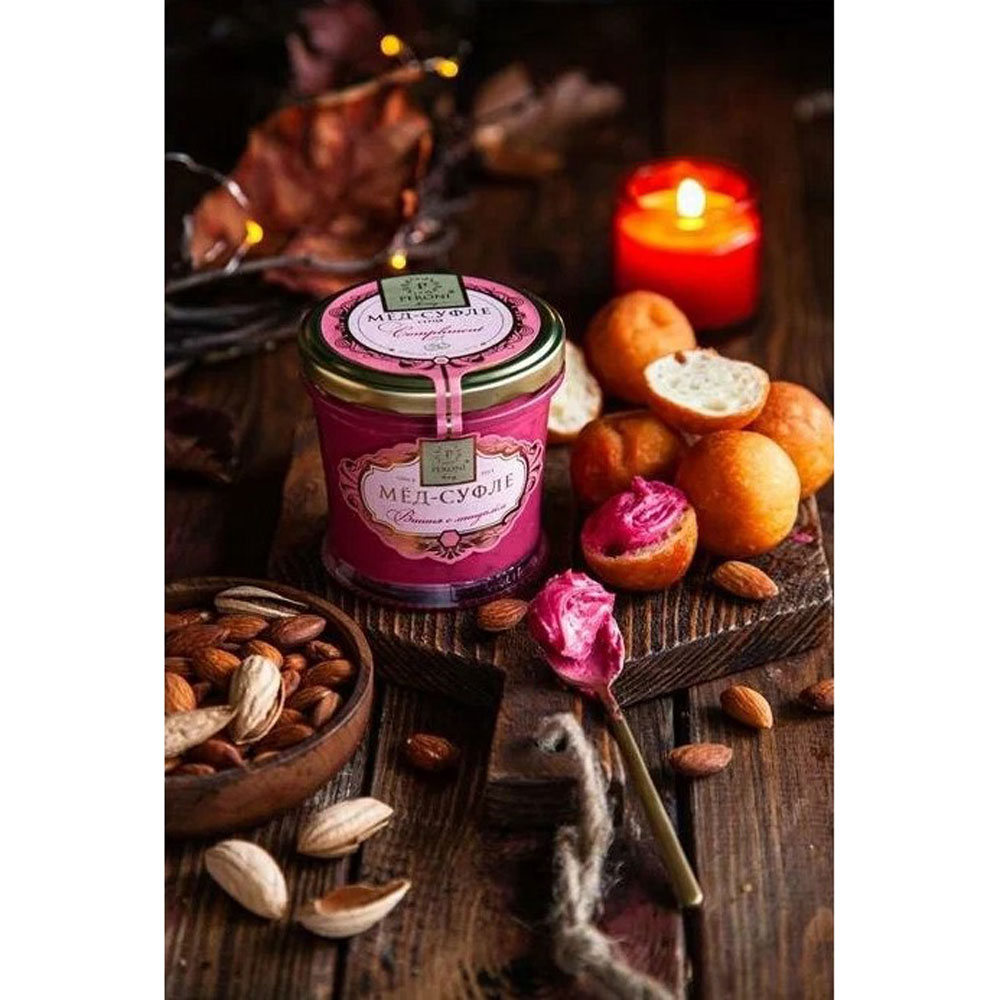 Мед-суфле "Вишня с миндалем", 30 г - 4