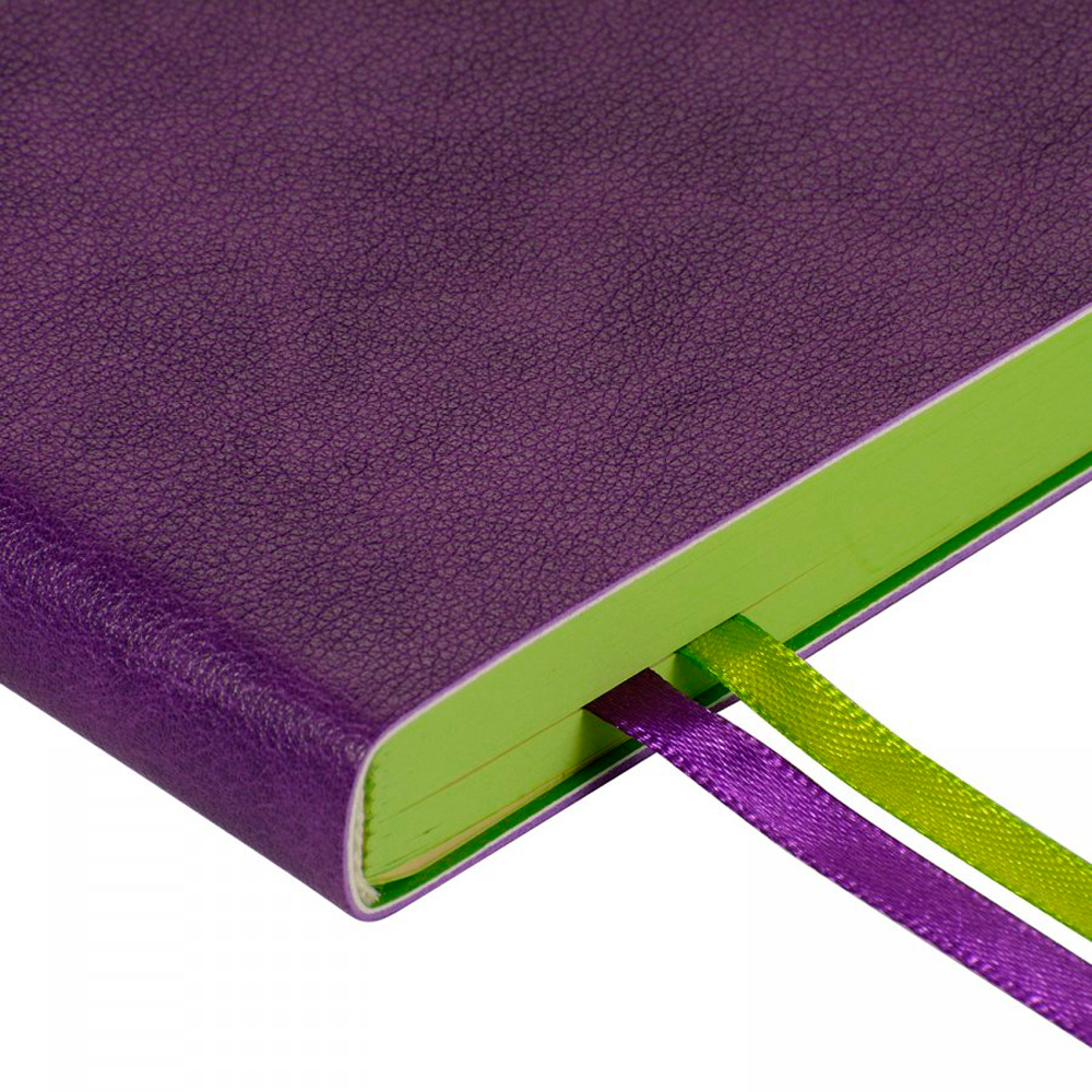  Ежедневник недатированный "Boston", A5,  272 страницы, фиолетовый - 6